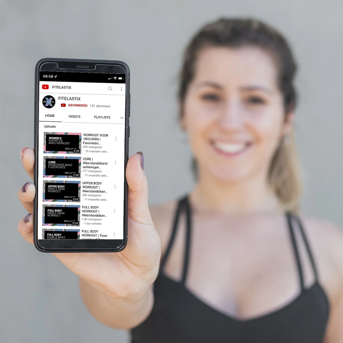 FITELASTIX® Premium Weerstandsband Lang - Voor Elk Niveau - Alles In 1 - Full Body - Resistance Band - Fitness Elastiek - Sport Elastiek Fitness - Met Handvatten - Inclusief Instructievideo's - Roze 7 FITELASTIX® Premium Weerstandsband Lang - Voor Elk Niveau - Alles In 1 - Full Body - Resistance Band - Fitness Elastiek - Sport Elastiek Fitness - Met Handvatten - Inclusief Instructievideo's - Roze - Afbeelding 5