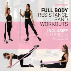 FITELASTIX® Premium Weerstandsband Lang - Voor Elk Niveau - Alles In 1 - Full Body - Resistance Band - Fitness Elastiek - Sport Elastiek Fitness - Met Handvatten - Inclusief Instructievideo's - Roze 24 FITELASTIX® Premium Weerstandsband Lang - Voor Elk Niveau - Alles In 1 - Full Body - Resistance Band - Fitness Elastiek - Sport Elastiek Fitness - Met Handvatten - Inclusief Instructievideo's - Roze -Merkloos Winkel 1200x1199 40