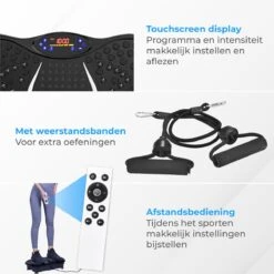 Nuvance - Trilplaat Fitness - Met Bluetooth Speaker - Incl Stretchbands - Voor Benen En Bloedsomloop - Trainingsapparatuur Voor Uithoudingstraining 16 Nuvance - Trilplaat Fitness - Met Bluetooth Speaker - Incl Stretchbands - Voor Benen En Bloedsomloop - Trainingsapparatuur Voor Uithoudingstraining -Merkloos Winkel 1200x1199 51
