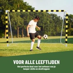 Umbro Voetbaldoel - 300 X 200 X 90 CM - Metaal - Voetbaltrainingsmateriaal Voor Alle Leeftijden - Makkelijke Montage - Zwart/Geel -Merkloos Winkel 1200x1200 1035