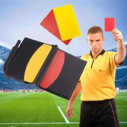 Merkloos Scheidsrechter Set Met Rode & Gele Kaarten Set - Voetbal Scheidsrechterkaarten