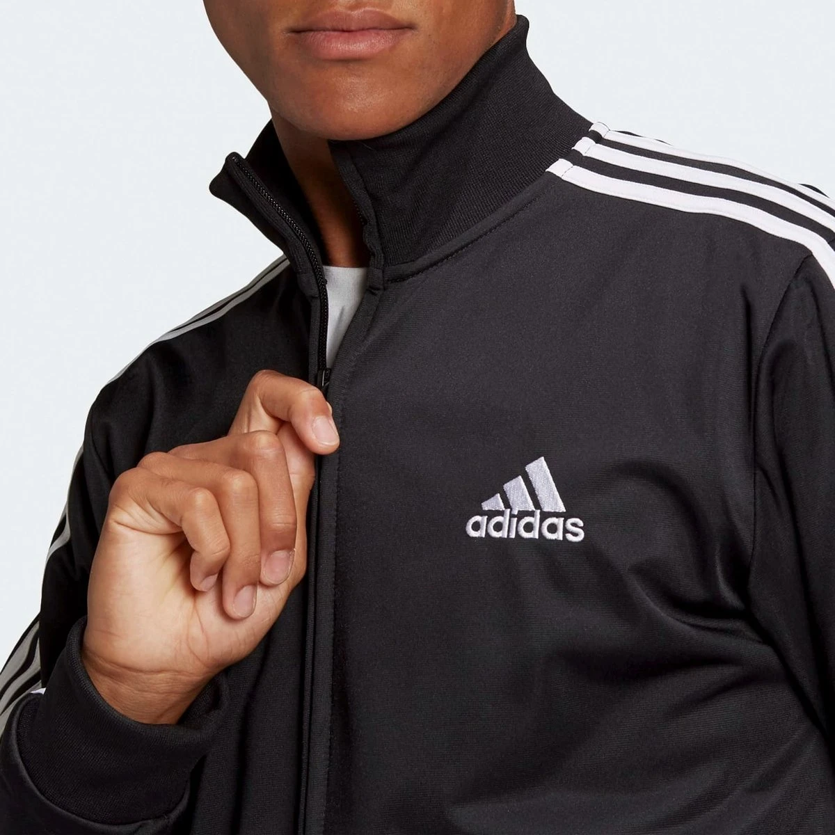 Adidas Primegreen Essentials 3-stripes Trainingspak Trainingspak - Maat L - Mannen - Zwart/wit 6 Adidas Primegreen Essentials 3-stripes Trainingspak Trainingspak - Maat L - Mannen - Zwart/wit - Afbeelding 4