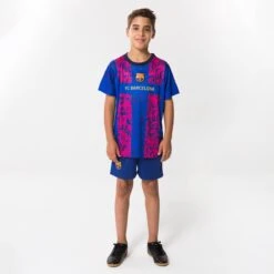 FC Barcelona Derde Tenue 21/22 - Barcelona Shirt En Broekje - Voetbaltenue Kinderen - Maat 140