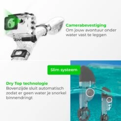 Nuvance - Snorkelmasker Incl Oordoppen - One Size Fits All - Duikmasker - Duikbril Met Snorkel - Snorkelset Voor Kinderen - Zwart -Merkloos Winkel 1200x1200 1469