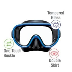 ReefTourer Snorkelmasker Duikbril Snorkelset RC-0105-zwart/blauw -Merkloos Winkel 1200x1200 1557