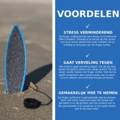 Merkloos Fingerboard Surfboard - Surf Met Je Vingers Over De Wind - Mini Vinger Surfboard Surfplank Autoraam - Blauw -Merkloos Winkel 1200x1200 1571