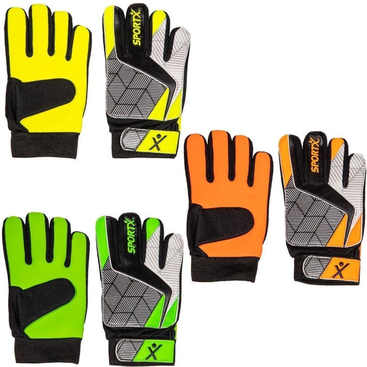 SportX Keeperhandschoenen Maat 7 Assorti 7 SportX Keeperhandschoenen Maat 7 Assorti - Afbeelding 5