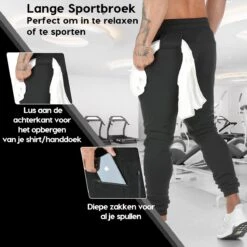 MW® - Trainingsbroek Heren - Joggingbroek Heren - Lange Sportbroek - Broek Met Zakken - Maat S/M -Merkloos Winkel 1200x1200 161