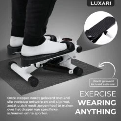 Luxari - 2-in-1 Verstelbare Weerstand - Stepper - Computer - 2 Weerstandskabels - Zwart/wit - Mini Stepper - Aerobic Stepper -Merkloos Winkel 1200x1200 1618