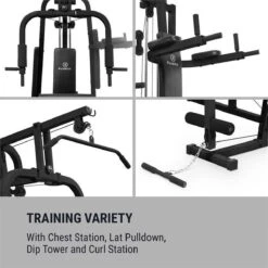 Klarfit Ultimate Gym 9000 Krachtstation - Multifunctioneel Trainingsstation Voor Meer Dan 100 Oefeningen - 7 Stations Tot 150 Kg - QR Staal -Merkloos Winkel 1200x1200 1669