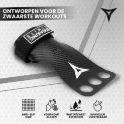 Breaking Limits Fitness & Crossfit Grips - Crossfit Handschoenen - Turnen - Gymnastics - Zwart- Maat M -Merkloos Winkel 1200x1200 1717