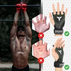 Breaking Limits Fitness & Crossfit Grips - Crossfit Handschoenen - Turnen - Gymnastics - Zwart- Maat M -Merkloos Winkel 1200x1200 1718