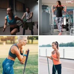 U Fit One 4 Delige Lange Resistance Band Set - Stoffen Fitness Elastiek - Elastieken - Weerstandsband - Stretch Band - Fitnessband - Fysiotherapie - Yogaband - Yoga - Pilates 12 U Fit One 4 Delige Lange Resistance Band Set - Stoffen Fitness Elastiek - Elastieken - Weerstandsband - Stretch Band - Fitnessband - Fysiotherapie - Yogaband - Yoga - Pilates -Merkloos Winkel 1200x1200 1758
