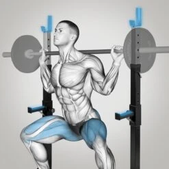 CLP Squat Rack - Haltersteunen - Fitness - Zwart -Merkloos Winkel 1200x1200 1784