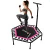 Zonovi Fitness Trampoline 250 Kilo – Mini Trampoline – Kleine Trampoline – Sport Trampoline – Met Elastieken – Zwart – Roze – 106 Cm – 42 Inch. -Merkloos Winkel 1200x1200 1795