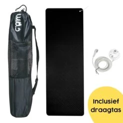 W.O.D Earthing Yoga Mat - Aardingsmat - Aarden - Earthing Mat - Aarding - Grounding Mat - 183x61cm - Zwart