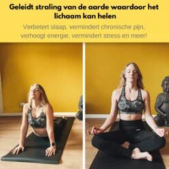 W.O.D Earthing Yoga Mat - Aardingsmat - Aarden - Earthing Mat - Aarding - Grounding Mat - 183x61cm - Zwart -Merkloos Winkel 1200x1200 1821