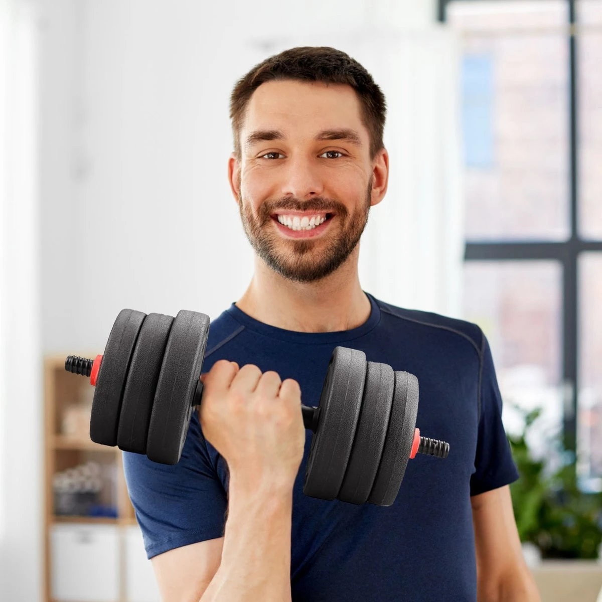 Luxari – 3 In 1 Halterset Pro 20 KG – Verstelbare Halterset - Milieuvriendelijk - Duurzaam Materiaal - Dumbell 9 Luxari – 3 In 1 Halterset Pro 20 KG – Verstelbare Halterset - Milieuvriendelijk - Duurzaam Materiaal - Dumbell - Afbeelding 7