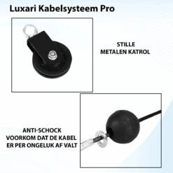 Luxari - Fitness Kabelsysteem Pro – Thuis Sporten Met Diverse Handgrepen – Katrol - Tricep Touw – Pulley - Krachttraining -Merkloos Winkel 1200x1200 1850
