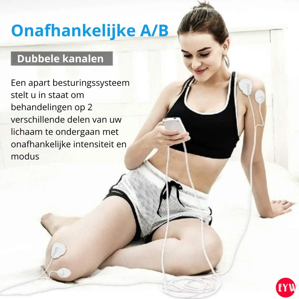 Spierstimulator EMS – Tens Apparaat – Spierstimulator – Massage Apparaat– Nekmassage Apparaat – Nekmassage – Voetmassage Apparaat – Voetmassage – Zwart 8 Spierstimulator EMS – Tens Apparaat – Spierstimulator – Massage Apparaat– Nekmassage Apparaat – Nekmassage – Voetmassage Apparaat – Voetmassage – Zwart - Afbeelding 6