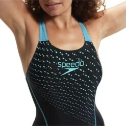 Speedo Medley Logo 1 Piece Dames - Zwart / Groen - Maat 42 -Merkloos Winkel 1200x1200 19