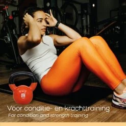 Orange Gym, Vinyl Kettlebell – 12KG, Russische Kettlebell, Neoprene Coating -Merkloos Winkel 1200x1200 1930