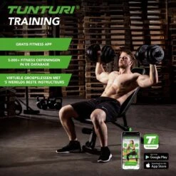 Tunturi Gewichten - Halterset - Dumbbell Set - 2 Stuks - Totaal 28kg - Zwart - Vinyl - Incl. Gratis Fitness App -Merkloos Winkel 1200x1200 1946