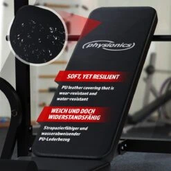 Physionics - Multifunctionele Halterbank - Butterfly Oefening, Sit-ups - Krachttraining - Training Benen - Verstelbare Rugleuning In 4 Standen, Maximum Draagvermogen 255kg - Zwart 27 Physionics - Multifunctionele Halterbank - Butterfly Oefening, Sit-ups - Krachttraining - Training Benen - Verstelbare Rugleuning In 4 Standen, Maximum Draagvermogen 255kg - Zwart -Merkloos Winkel 1200x1200 1971