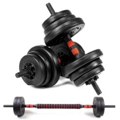 SOUTHWALL Dumbbells Set Verstelbaar Met Halterstang Tot 30kg – Verstelbare Halterset – Fitness Stang – Fitness Gewichten Set – Professionele 2-in-1 Dumbbellset – Gebruiksvriendelijk – Multifunctioneel – Dumbell Set 30 Kg – Rood/Zwart -Merkloos Winkel 1200x1200 1984