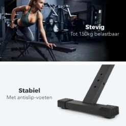 LifeGoods Fitness Halterbank - Verstelbaar - Inklapbaar - Zwart/Rood -Merkloos Winkel 1200x1200 1991