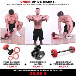Sportstech AH300 Halterset - Korte&lange Halter Dumbbell Ineen - 30 Kg - Halters - Gewichten -Merkloos Winkel 1200x1200 2076