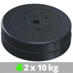 ScSPORTS® Halterschijven Set 20 Kg - Kunststof - 30 Mm - 2 X 10 Kg - Gewichten -Merkloos Winkel 1200x1200 2094