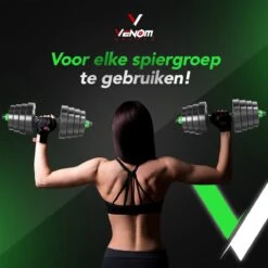 Venom Sports Verstelbare Dumbbell Set Tot 20kg - Professionele 2-in-1 Halterset Gewichten - Gebruiksvriendelijke Fitness Stang - Groen -Merkloos Winkel 1200x1200 2114