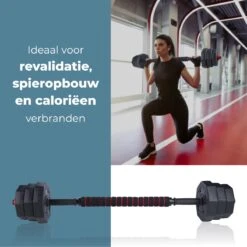 Umbro Halterset - 20 KG - Verstelbare Dumbells En Barbell - Gewichten Van 1.25 KG, 1.5KG En 2KG - Kunststof -Merkloos Winkel 1200x1200 2129