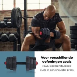 Umbro Halterset - 20 KG - Verstelbare Dumbells En Barbell - Gewichten Van 1.25 KG, 1.5KG En 2KG - Kunststof -Merkloos Winkel 1200x1200 2130
