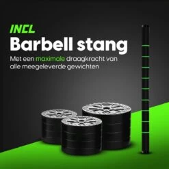 EchoGoods Halterset 30 KG - 2x15 KG - GRATIS Trainingschema - Dumbell Set - Barbell Halterstang Met Gewichten – Verstelbare Dumbells Met Gewichtschijven - Fitness Stang - Black Friday -Merkloos Winkel 1200x1200 2141