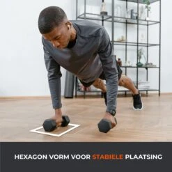 Core Power Hexa Dumbells Set - 2x 8 Kg - Gewichten Met Rubber Coating En Verchroomde Grip - Geschikt Voor Professioneel Gebruik, CrossFit En Thuis Fitness - Verkrijgbaar Van 1 Tm 25 Kg -Merkloos Winkel 1200x1200 2146