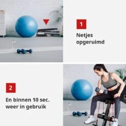 EchoGoods Halterbank - Inclusief Gratis Weerstandbanden En E-book - Fitnessbank - Bench Press - Trainingsbank - Halterbank Verstelbaar - Halterbank Opklapbaar - Rugsteun - Halterbank Gemonteerd + GRATIS E-book -Merkloos Winkel 1200x1200 2170