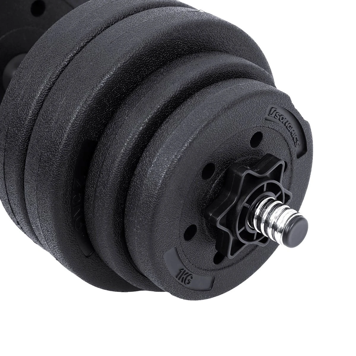 Songmics Dumbells - Halterset - Gewichten - Dumbells Set - Halters Verstelbaar - Met Verbindingsbuis - Set Van 30 Kg - Geel - Zwart 6 Songmics Dumbells - Halterset - Gewichten - Dumbells Set - Halters Verstelbaar - Met Verbindingsbuis - Set Van 30 Kg - Geel - Zwart - Afbeelding 4