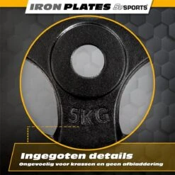 ScSPORTS® Halterschijven Set 20 Kg - 4 X 5 Kg - Met Hangrepen - Gietijzer - 30 Mm - Gewichten -Merkloos Winkel 1200x1200 2202