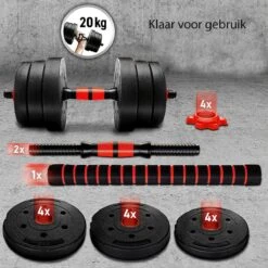 Sens Design Halterset Dumbell Set Gewichten Set Zwart - 20 Kg -Merkloos Winkel 1200x1200 2212