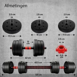 Sens Design Halterset Dumbell Set Gewichten Set Zwart - 20 Kg -Merkloos Winkel 1200x1200 2214
