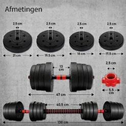 Sens Design Halterset Dumbell Set Gewichten Set Zwart - 30 Kg -Merkloos Winkel 1200x1200 2226