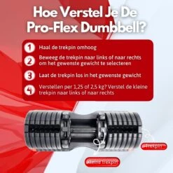 N Mass Verstelbare Dumbells Set - 34 Kg Gewichten - Hoogwaardige Fitness Dumbbells - Pro-Flex Dumbbell Set -Merkloos Winkel 1200x1200 2238