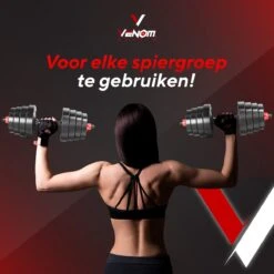 Venom Sports Verstelbare Dumbbell Set Tot 20kg – Professionele 2-in-1 Halterset Gewichten – Gebruiksvriendelijke Fitness Stang – Verstelbare Dumbbellset – Home Gym – Krachttraining – Rood -Merkloos Winkel 1200x1200 2274