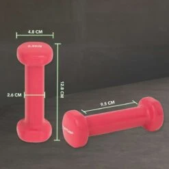 Tunturi Dumbell Set - 2 X 0,5 Kg - Vinyl - Roze - Incl. Gratis Fitness App -Merkloos Winkel 1200x1200 2284