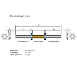 ScSPORTS® Dumbellset 70 Kg - Halterset - Gietijzer - 30 Mm - Korte Halterstangen Met Halterschijven - Gewichten -Merkloos Winkel 1200x1200 2290