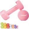 ScSPORTS® Dumbbells - 2 X 0,5 Kg - Vinyl - Pastel Roze - Gewichten - Halters 2 ScSPORTS® Dumbbells - 2 X 0,5 Kg - Vinyl - Pastel Roze - Gewichten - Halters -Merkloos Winkel 1200x1200 2318