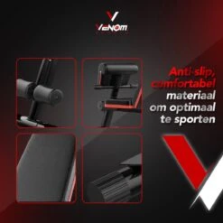 Venom Sports 4 In 1 Multifunctionele Trainingsbank - Geschikt Voor Trainen Van Bicep, Borst, Onderrug En Buik - Fitnessbank - Bench Press - Trainingsbank - Zwart/rood -Merkloos Winkel 1200x1200 2336