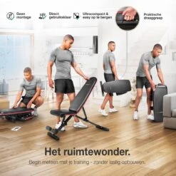 Sportstech BRT400 | Opklapbare Halterbank | Compleet Opgebouwd Geleverd | Buiktrainer | Veilig Vergrendelsysteem -Merkloos Winkel 1200x1200 2353